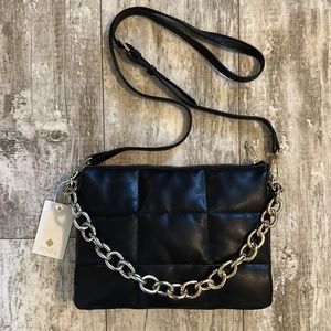 Landry faux leather quilted crossbody/shoulder bag